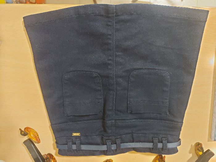 Fusta jeans cu capse fetita