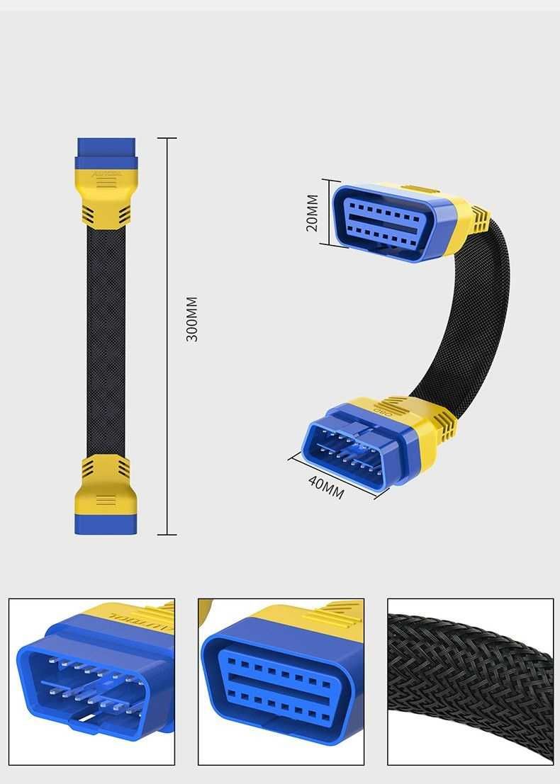 Диагностический кабель OBD2 удлинитель