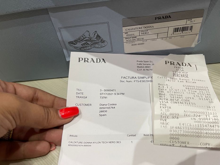 Adidasi prada originali