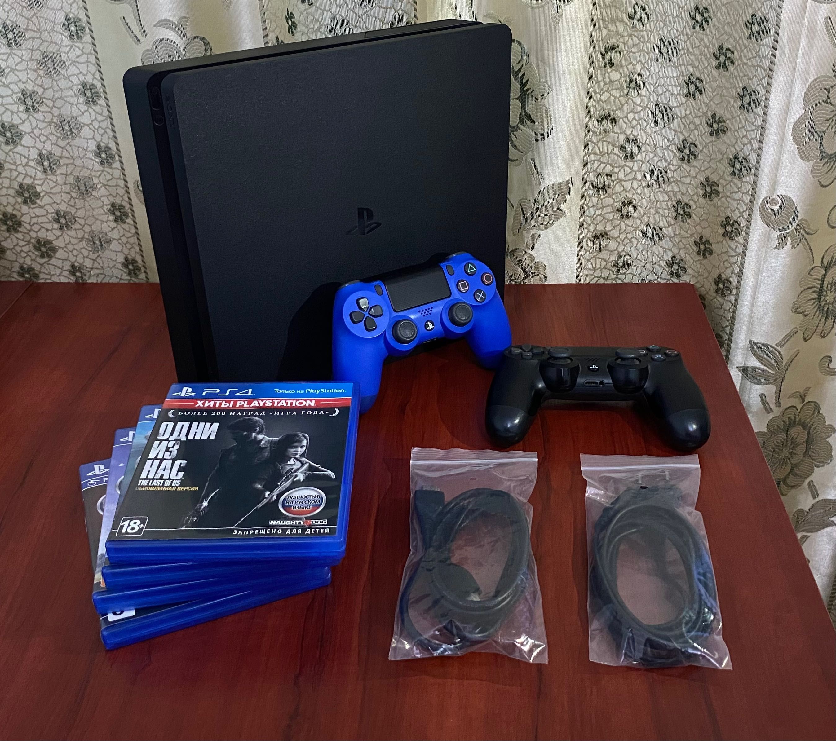 Ps4 slim (1TB) + 30 игр