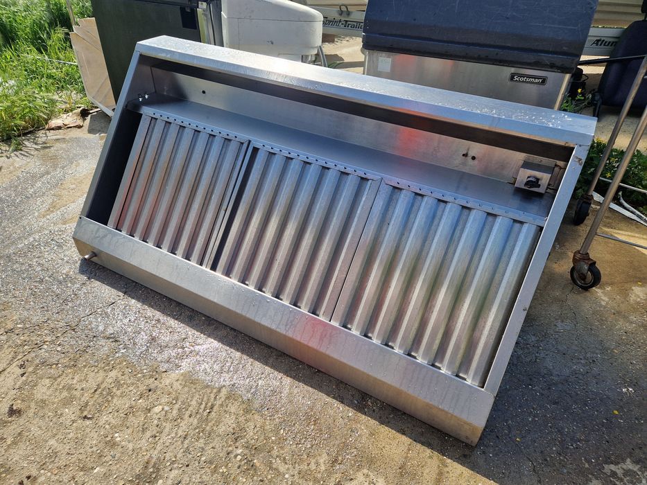 Hota inox gros cu filtre inox, fast food sau restaurant