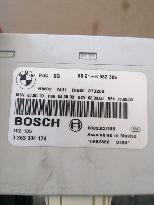 Modul senzori parcare spate PDC E90 E91 E92 E87 Seria 1 Seria 3 BMW
