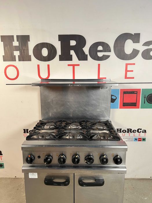Lincat UK- Aragaz/ Masina gatit 6 focuri + Cuptor + Suprastructura