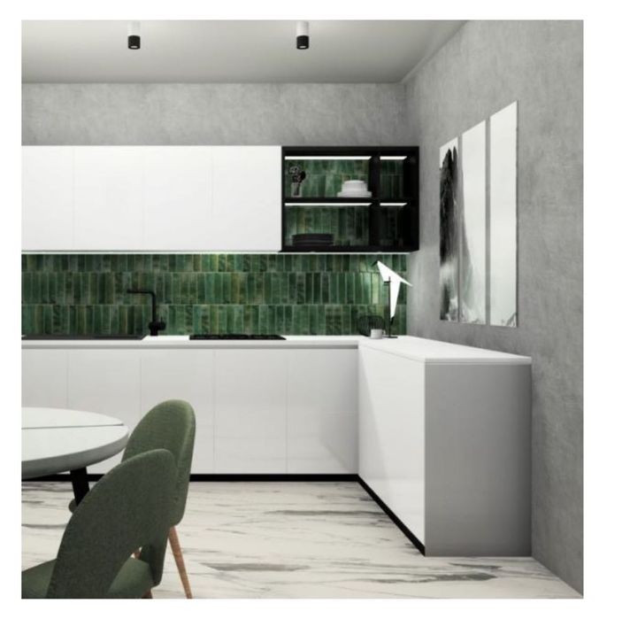 Зелени плочки гранитогрес Lume Green