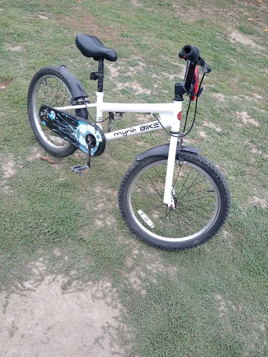 Bicicleta copii MYRIA MY7262WH, roata 20", frana pe janta, alb