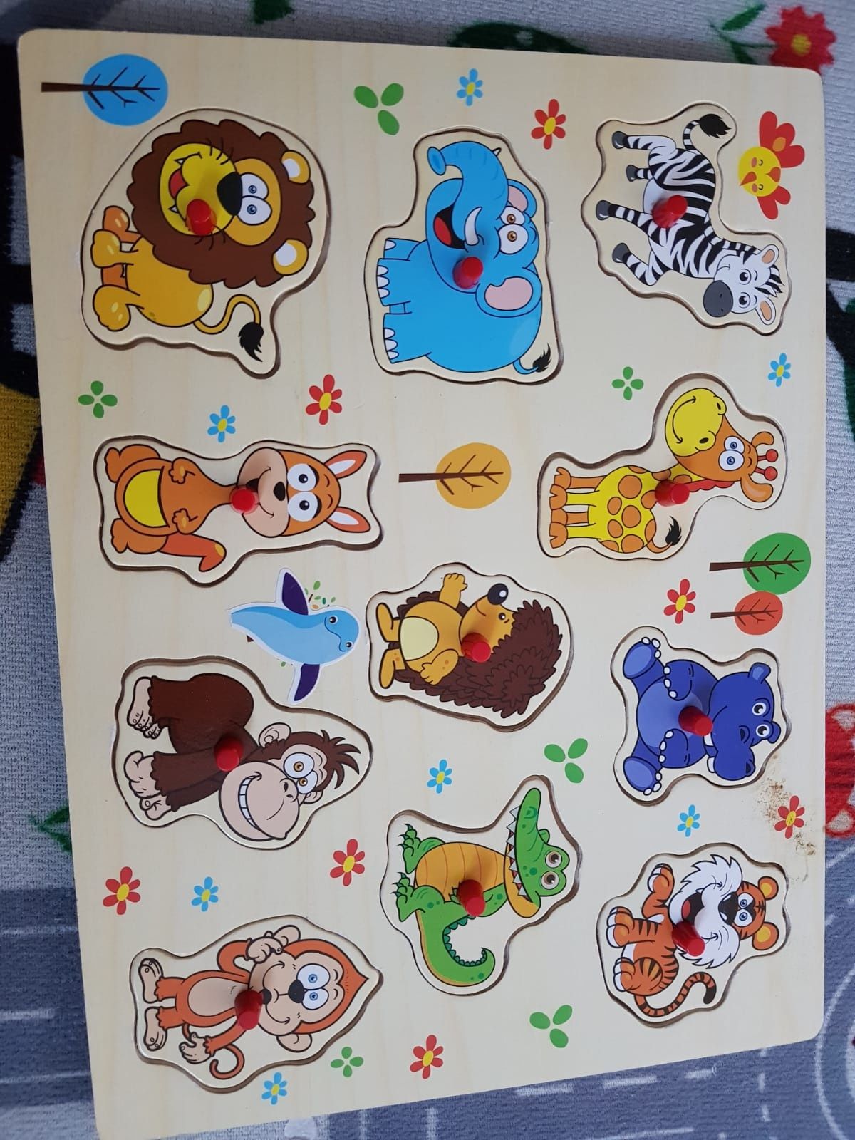 Set 4 jucării puzzle incastru +sortare+stivuire