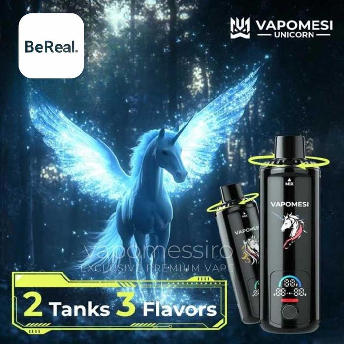 Vape Vapomesi Unicorn Shisha 55.000 PUFFURI - Reglaj Intensitate Shot!