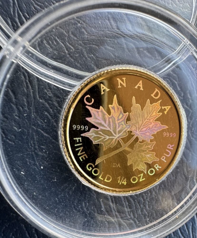 2001,$10 Canada Gold 1/4Oz. Златна монета