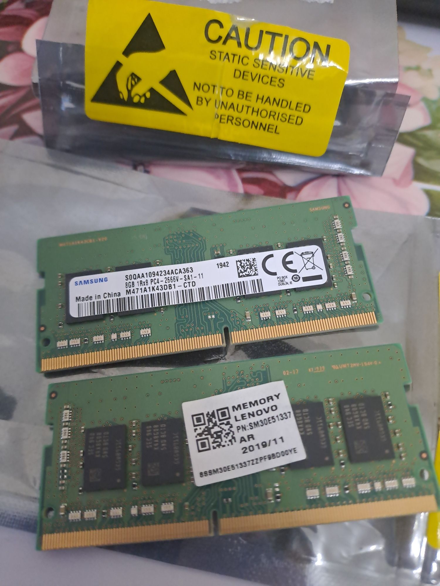 ОЗУ 8 GB DDR4-2666 SO-DIMM  2шт.