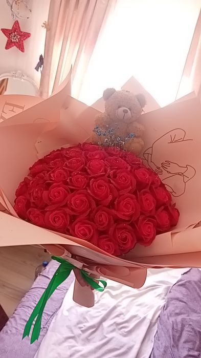 Buchet trandafirii din săpun