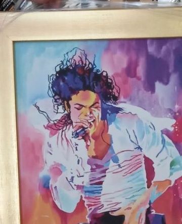 Продавам картина с поп идола Майкъл Джексън