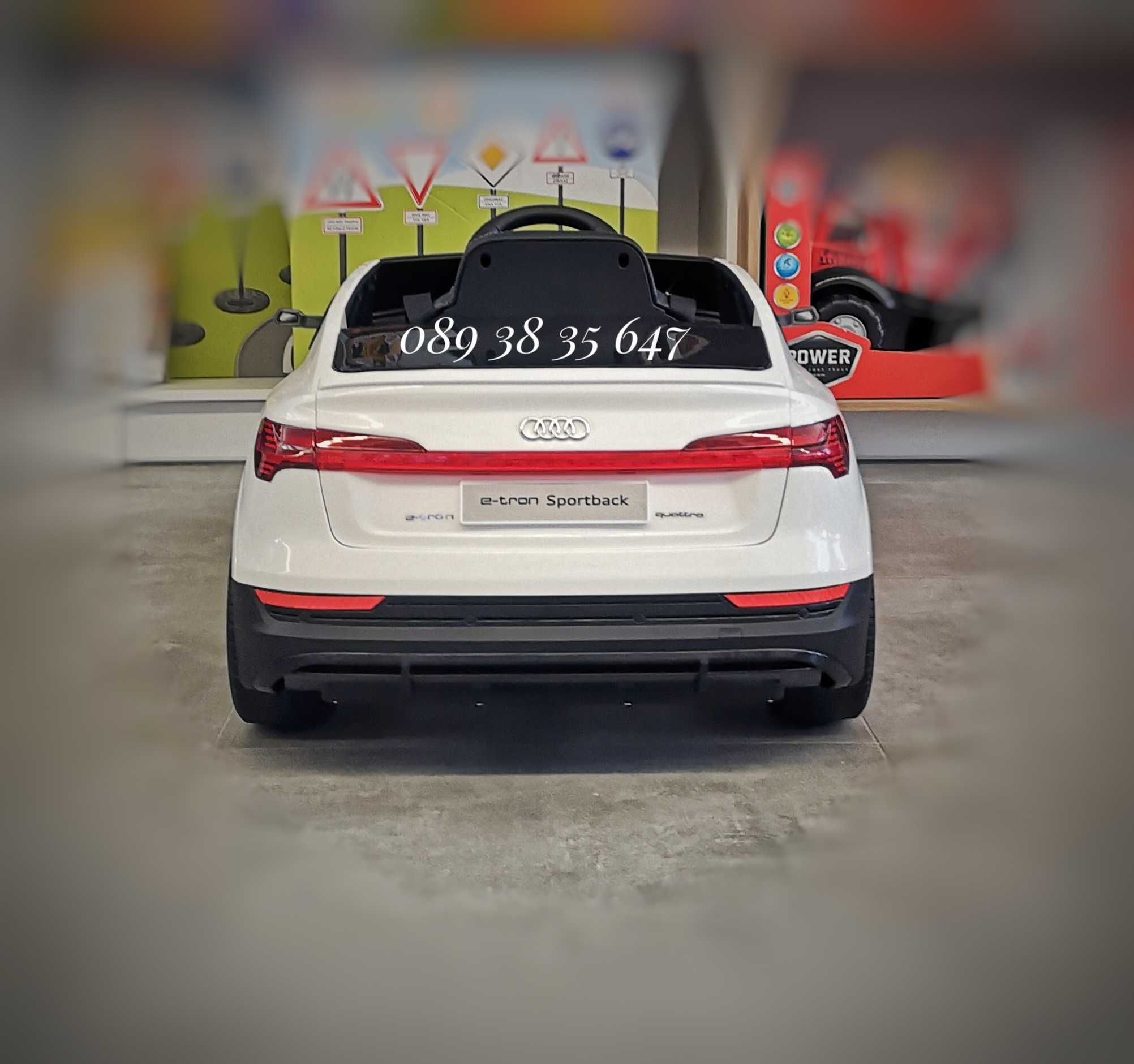 ТОП ЦЕНА!НОВО!Акумулаторен джип Audi Sportback с 12V батерия,меки гуми