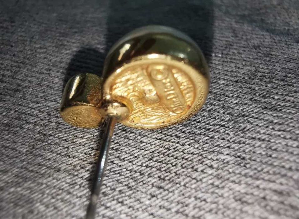 Cercei cu perlă și diamant, original Christian Dior