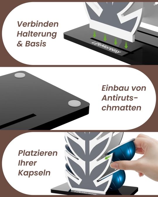 Suport capsule cafea pentru Dolce Gusto & Vertuo, 20 capsule