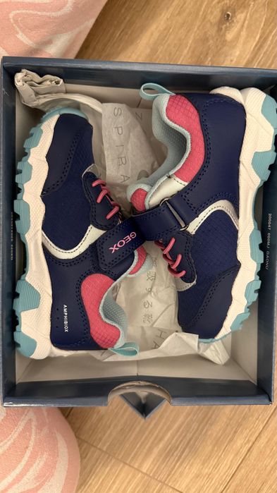 GEOX | 26 EU | Pantofi trekking roz/bleumarin (27 cm)