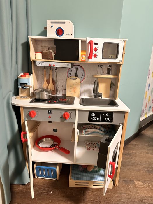 Детска дървена кухня Lidl, кафе машина и още