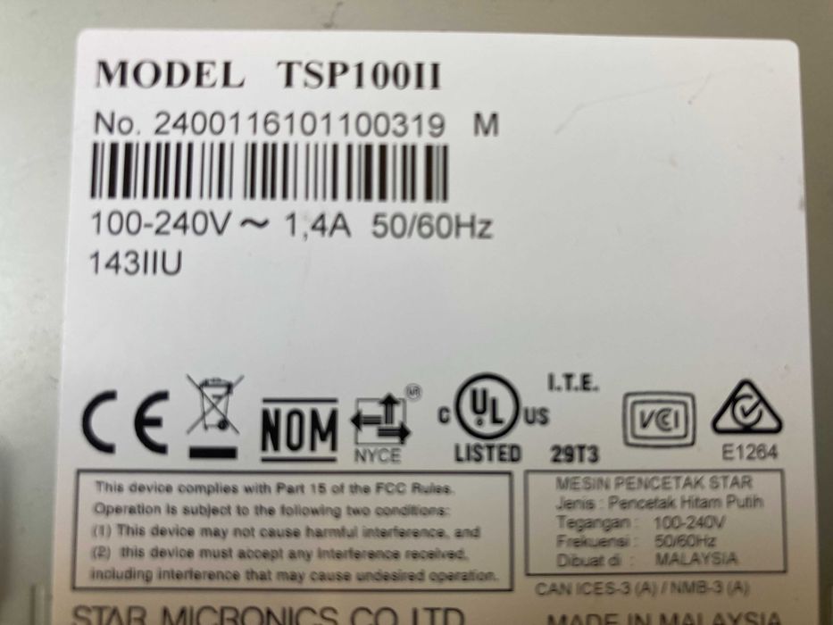 Imprimanta termica STAR TSP 100 ECO future PRNT