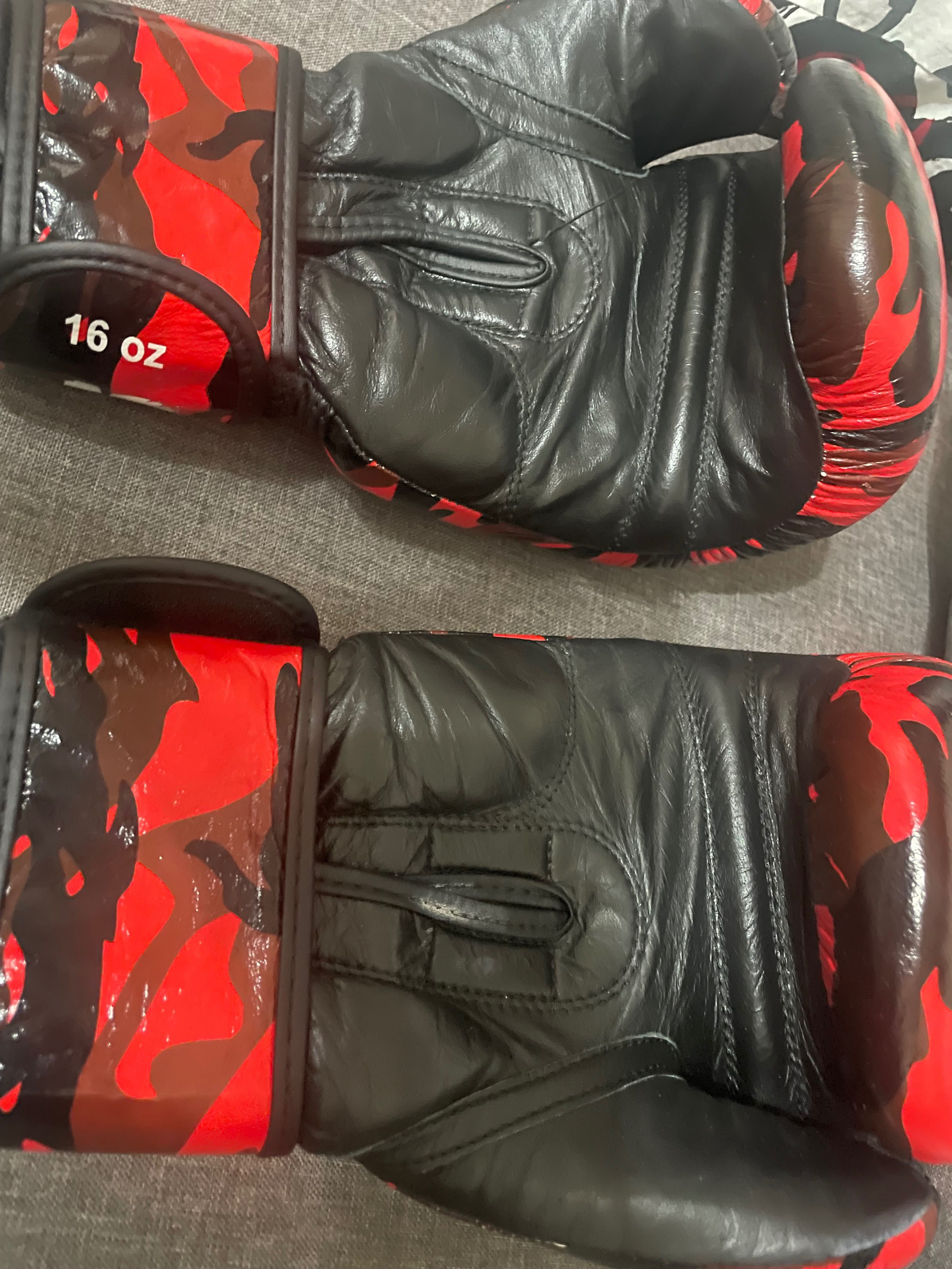 Боксови ръкавици от естествена кожа на SZ fighters 16 oz