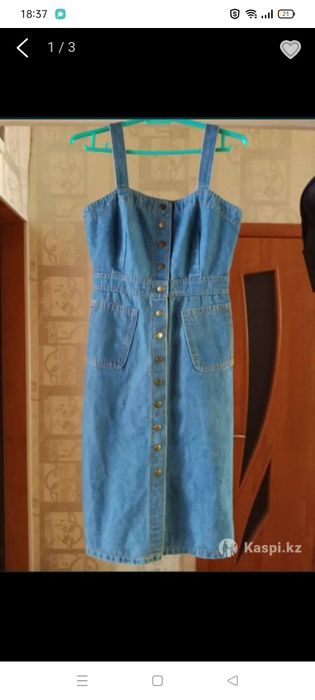 Джинсовый комбез почти новый
