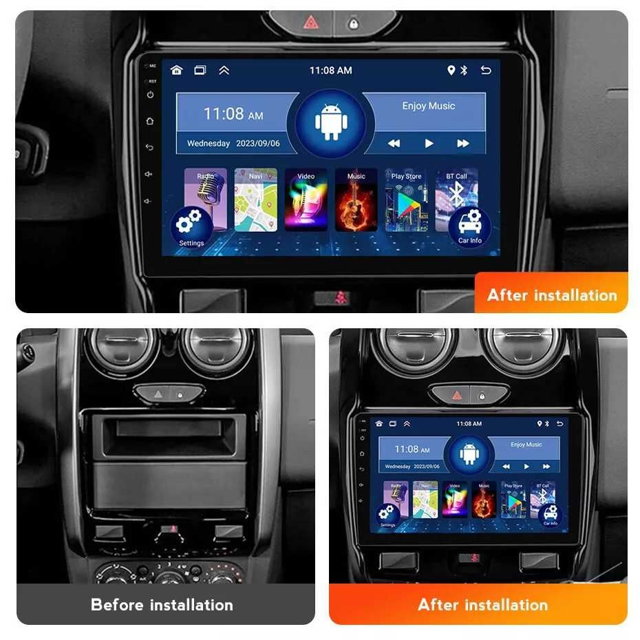 Мултимедия Двоен дин за Renault Duster навигация 2 DIN с Android Рено