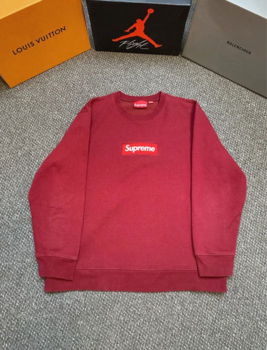 Pulover Supreme Box Logo Crewneck mărime M