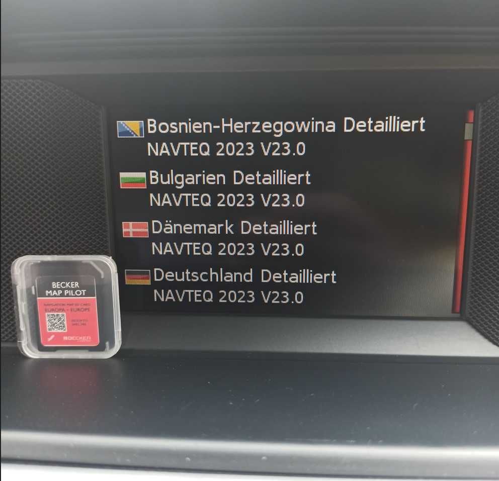 2024 Mercedes Becker Map Pilot v23 карти за Мерцедес Europe Sat Nav SD