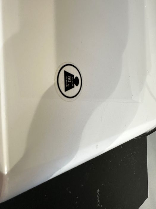 TV шкаф, бяло/сиво, гланц