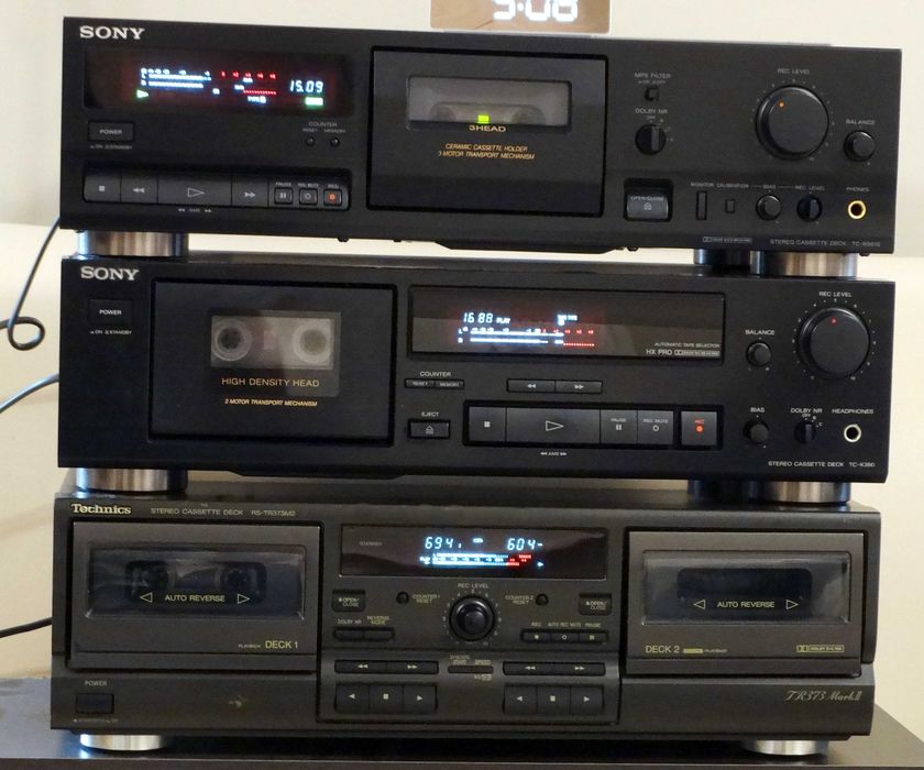 CasetofonDeck Sony TC-K 661S, Sony TC-K390 , Deck Technics RS-TR373 M2