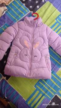Курточки зимние на девочку 4-5 лет.