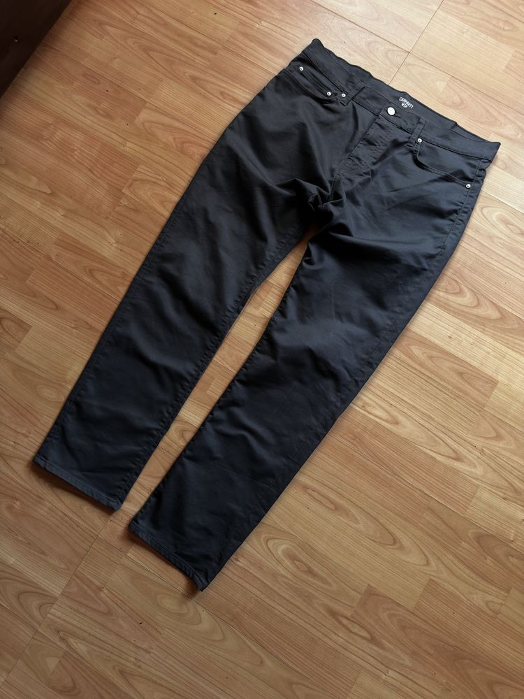 Pantaloni pants joggers trousers Carhartt Klondike grey cotton