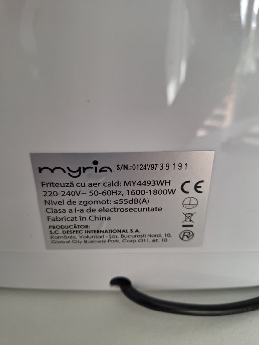 Airfryer Myria 1800W