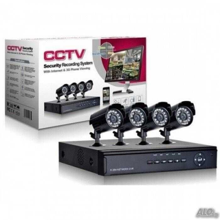 Комплект за видеонаблюдение 4/8камери и 4/8 канален DVR нощно виждане