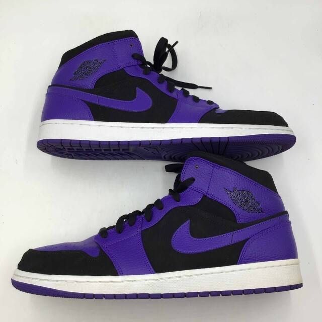 Air Jordan 1 Mid Black Dark Concord