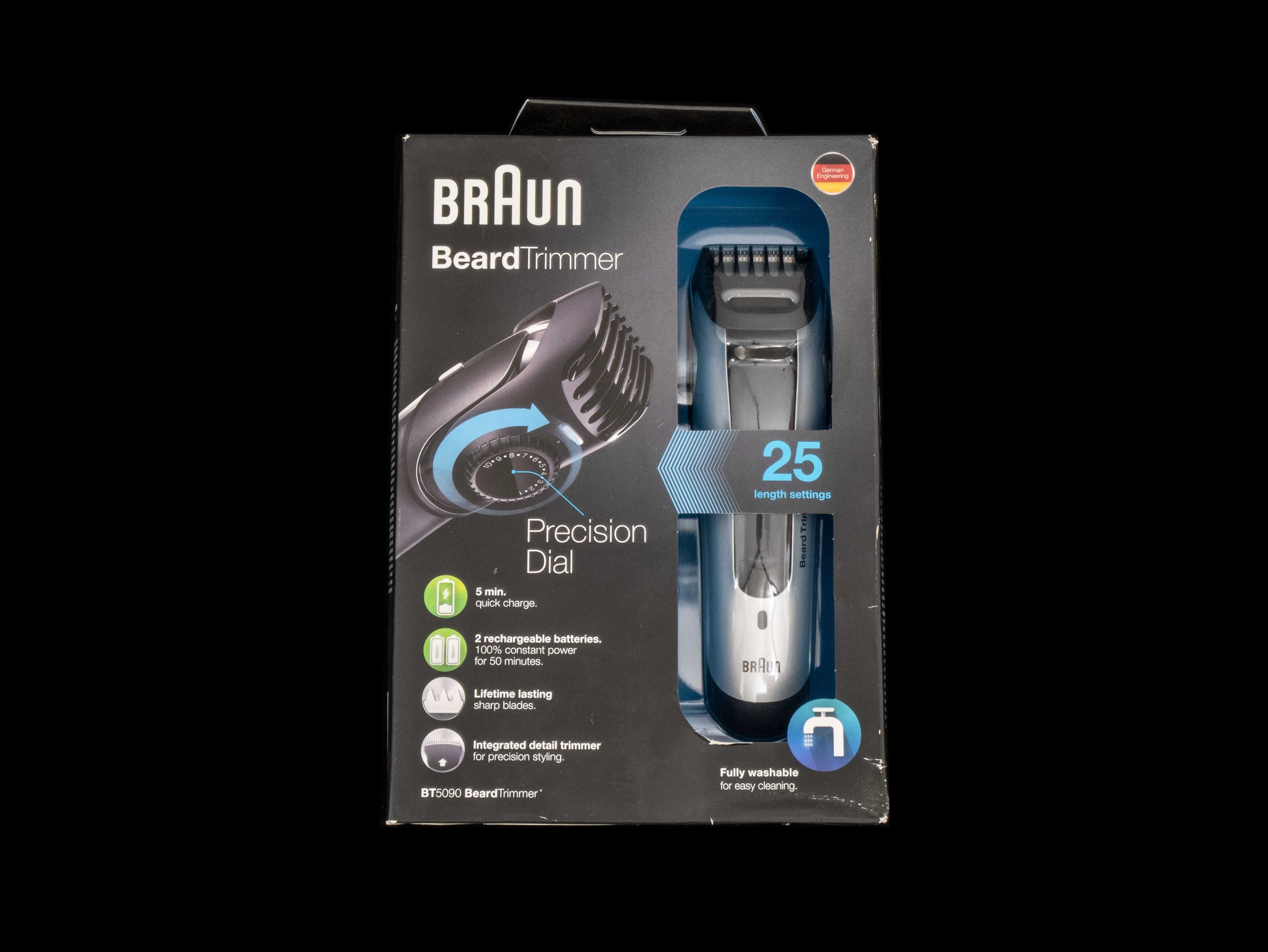 Aparat de tuns Braun BT5090 BeardTrimmer / 25 setari / Nou sigilat