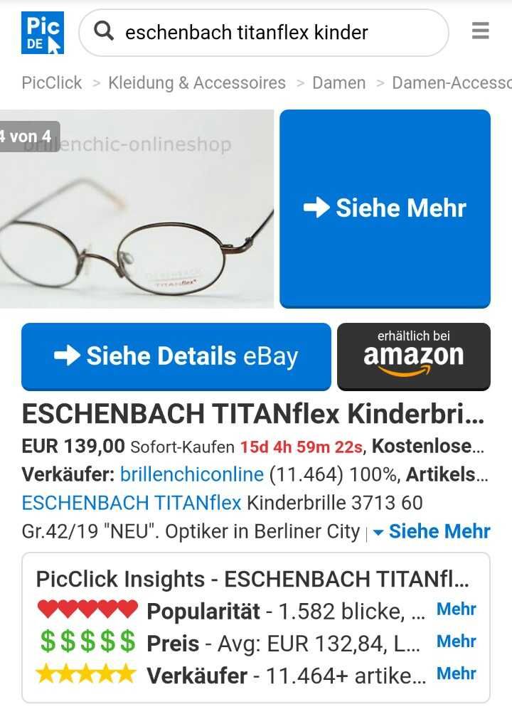 Ochelari de vedere pentru copii ESCHENBACH Titanflex 3712