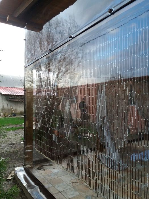 Închideri terase cu folie transparentă