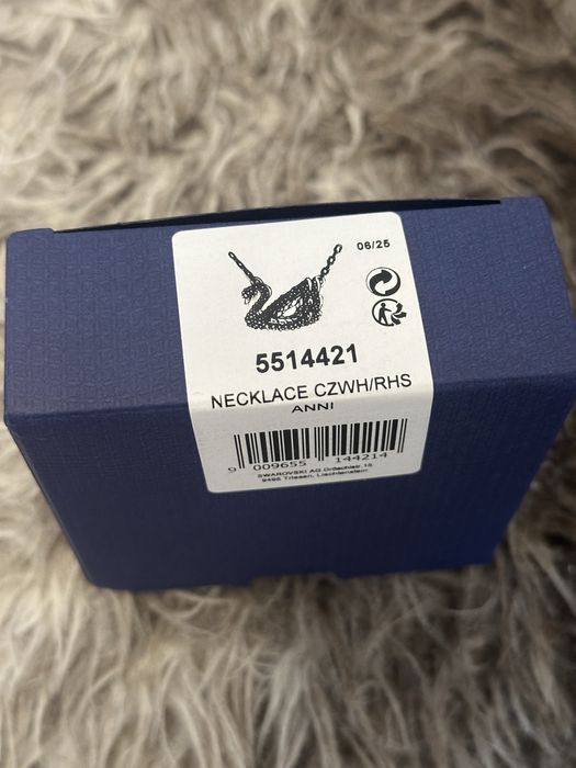 Lant Colier Lantisor Swarovski Dancing Swan silver