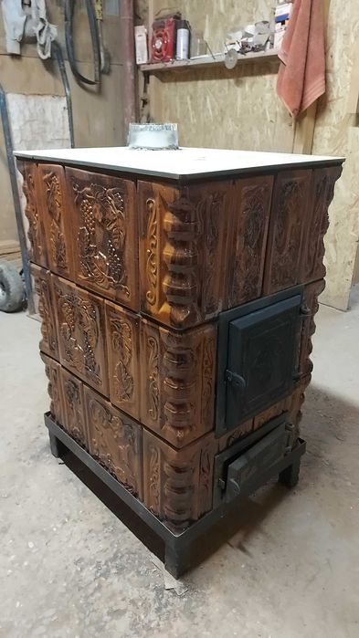 Soba teracota mobila montata pe suport Tera-Lin Odaile