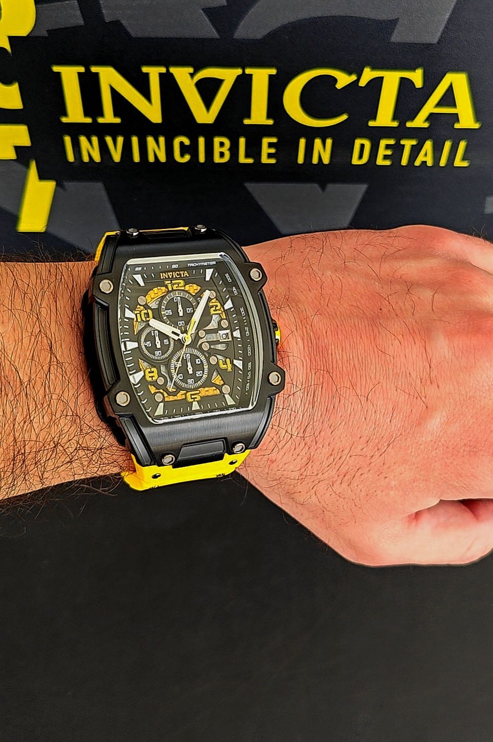 часовник S1 Rally Diablo Yellow 48 mm-68 mm, Инвикта нов