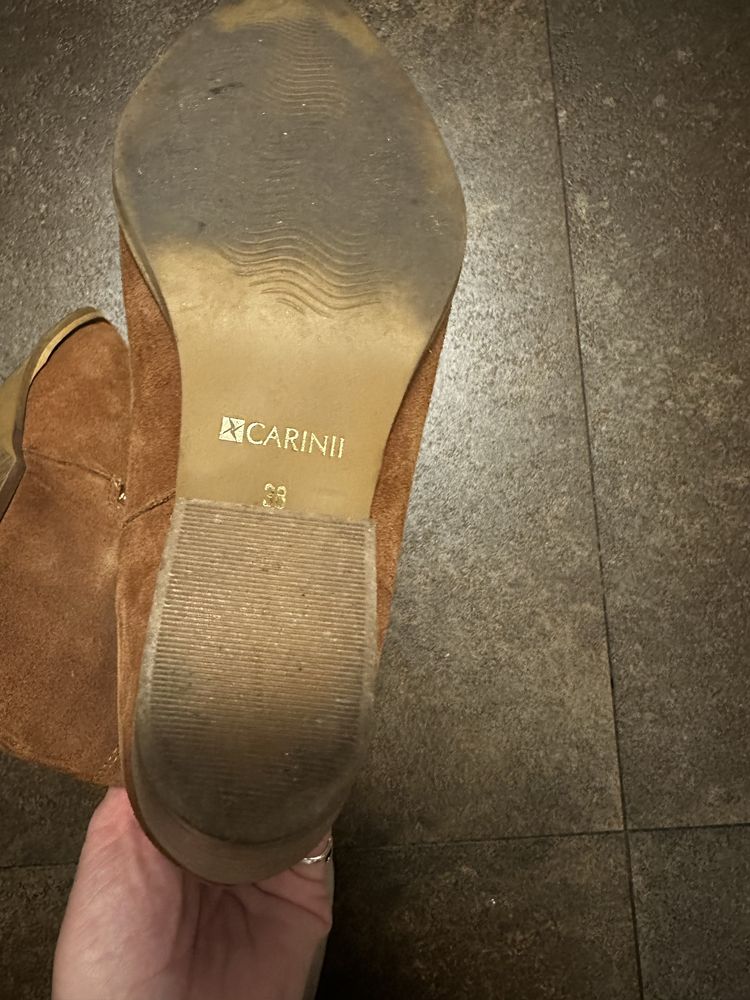 Botine ciocate/cowboy bot metalic 38 piele