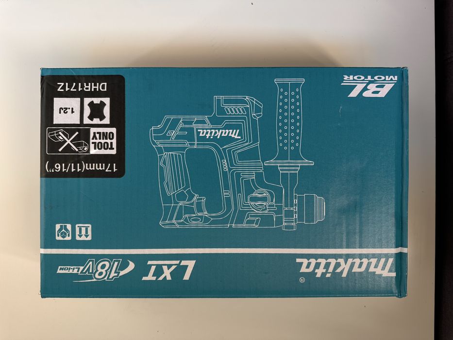 Акумулаторен перфоратор Makita DHR171Z, SDS-plus, 18 V, 1.2 J