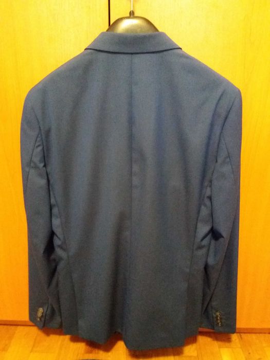 Vand sacou barbatesc marca H&M, albastru, marimea 50, tip slim fit