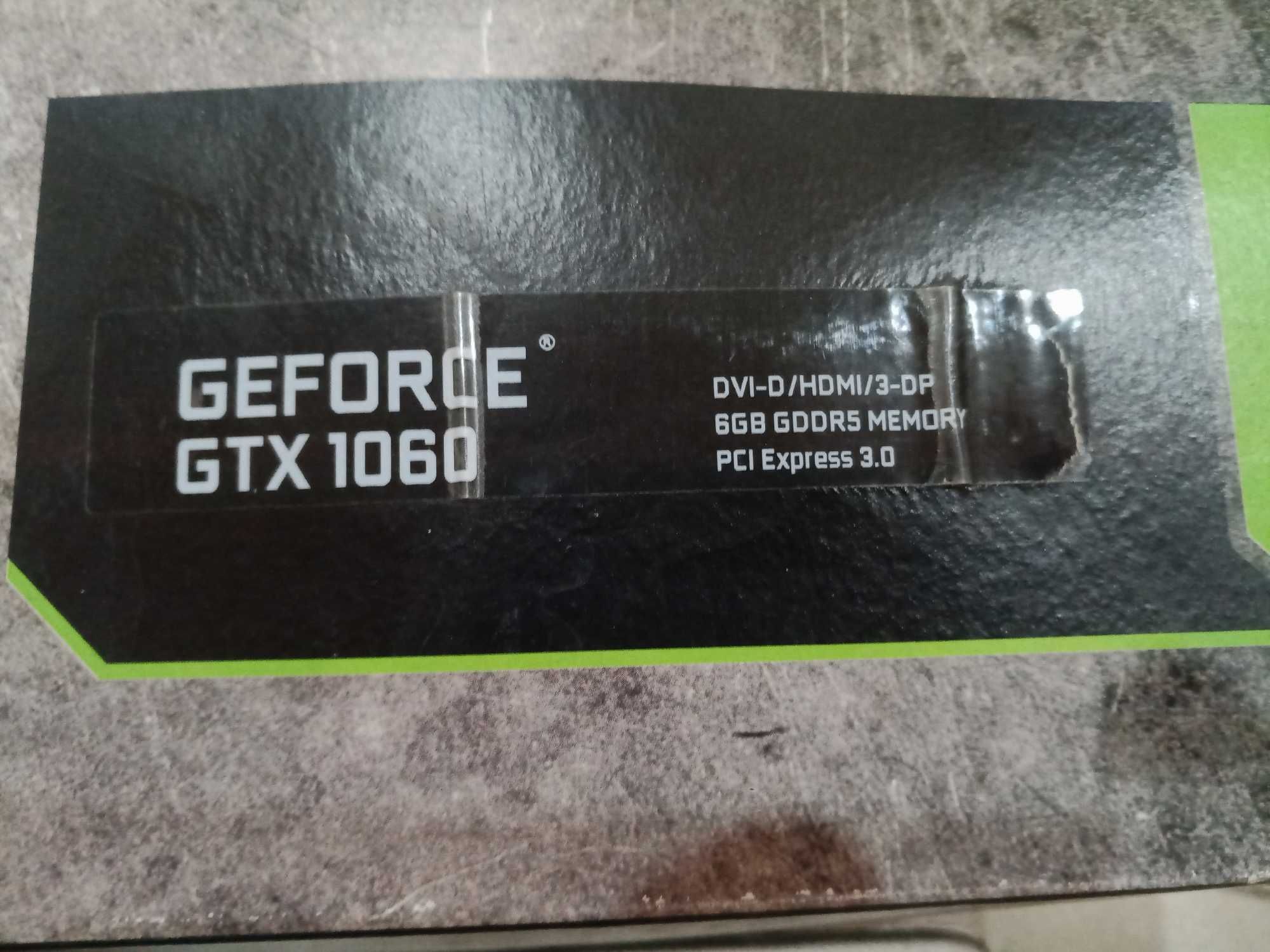 Geforce GTX 1060 pny 6 GB GDDR5