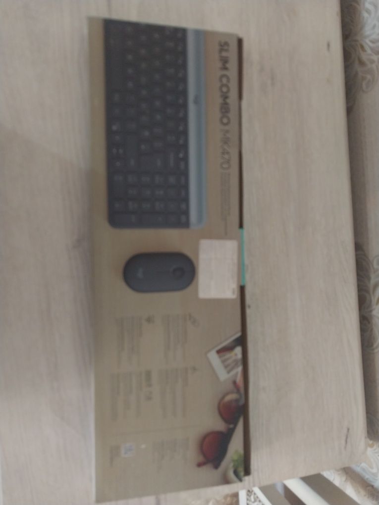 Безпроводные клавиатура и мышка новые logitech slim combo mk470