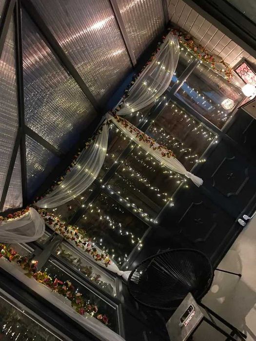 Perdea luminoasă alb rece 3x3m cu 300 LED – decor elegant