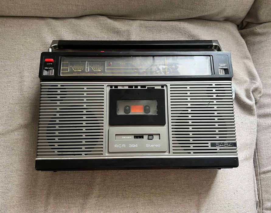 Casetofon retro SABA RCR 394 Stereo – Piesă de colecție anii ’80