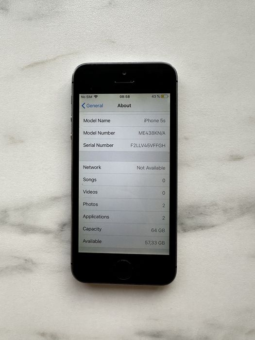 iPhone 5S - 64 GB - Neverlocked