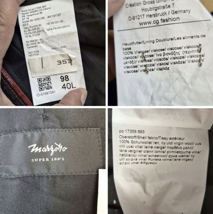 Pantaloni eleganți Club of Gents, Super 100's, Germania, Bărbați - 98