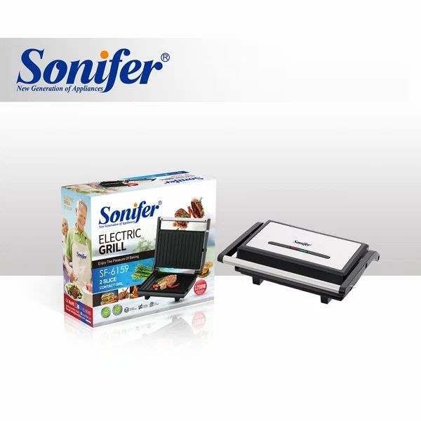 Электрический mini гриль Sonifer SF-6159, антипригарное покрытие