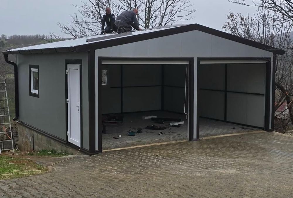 Container garaj dublu